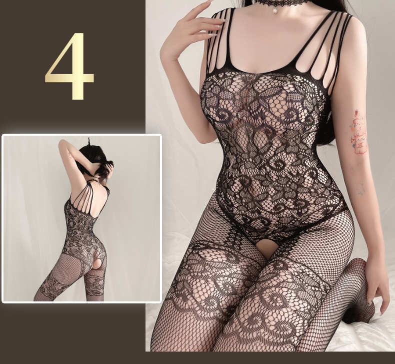 Title 8, Transparan Çorap File Bodysuit Üniforma