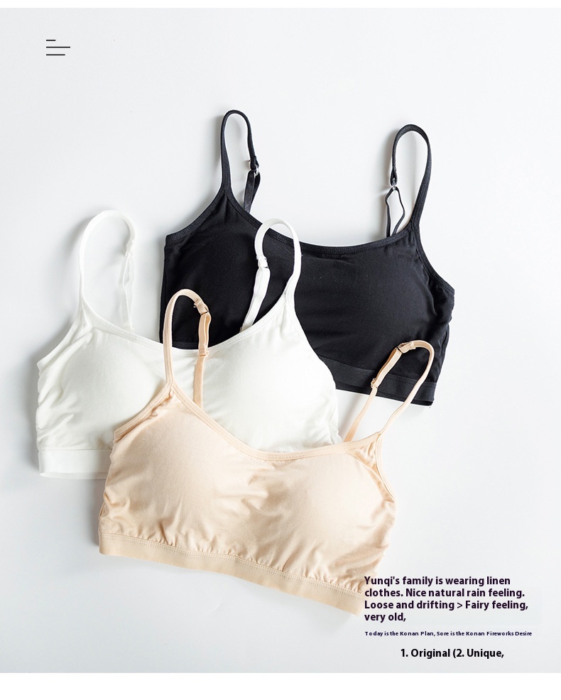 Title 7, Bra With Chest Pad Without Steel Ring Small Sli...