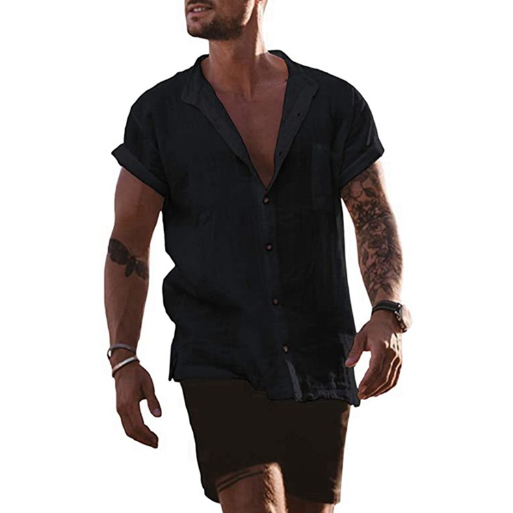 Title 2, Mens Summer Short Sleeve Shirts Loose Fitting ...