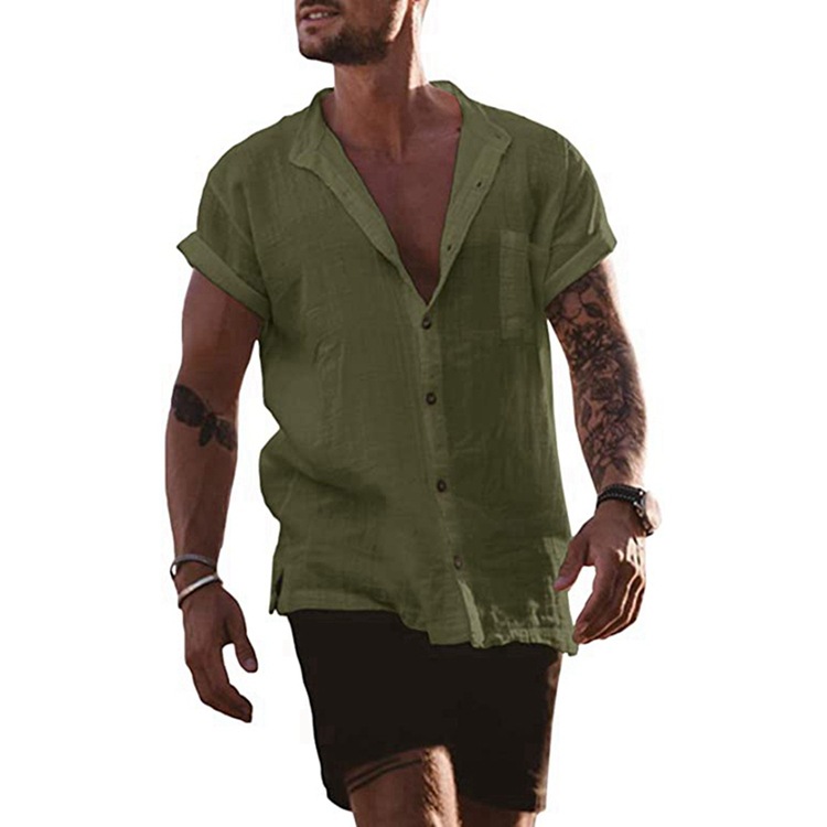 Title 6, Mens Summer Short Sleeve Shirts Loose Fitting ...