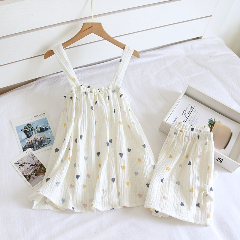 Title 9, Pajamas Women Pure Cotton Gauze Camisole Shorts...