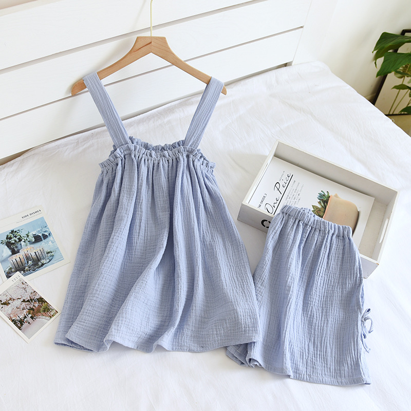 Title 12, Pajamas Women Pure Cotton Gauze Camisole Shorts...