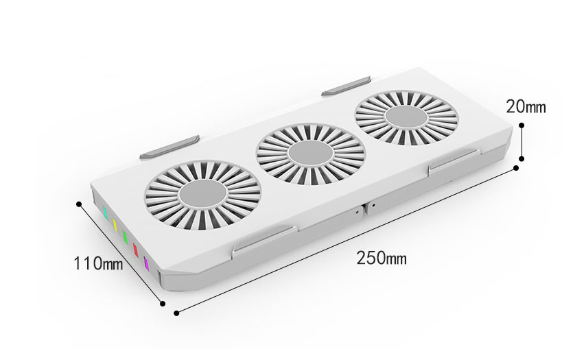 Slim Laptop Cooling Pad – Portable USB 3-Fan Design | Shop Now on CyberRigStore.com