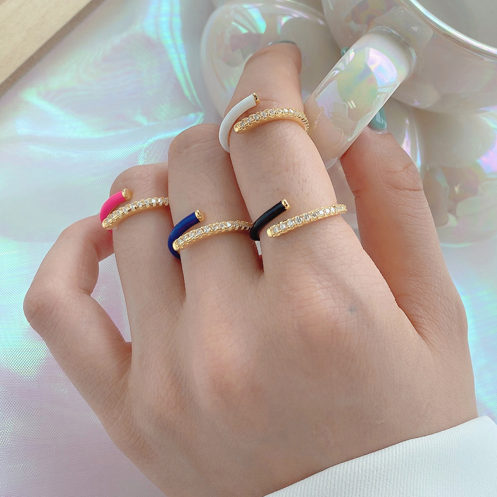 Title 5, Small Luxury Enamel Gel Drop Ring. Elegant and ...