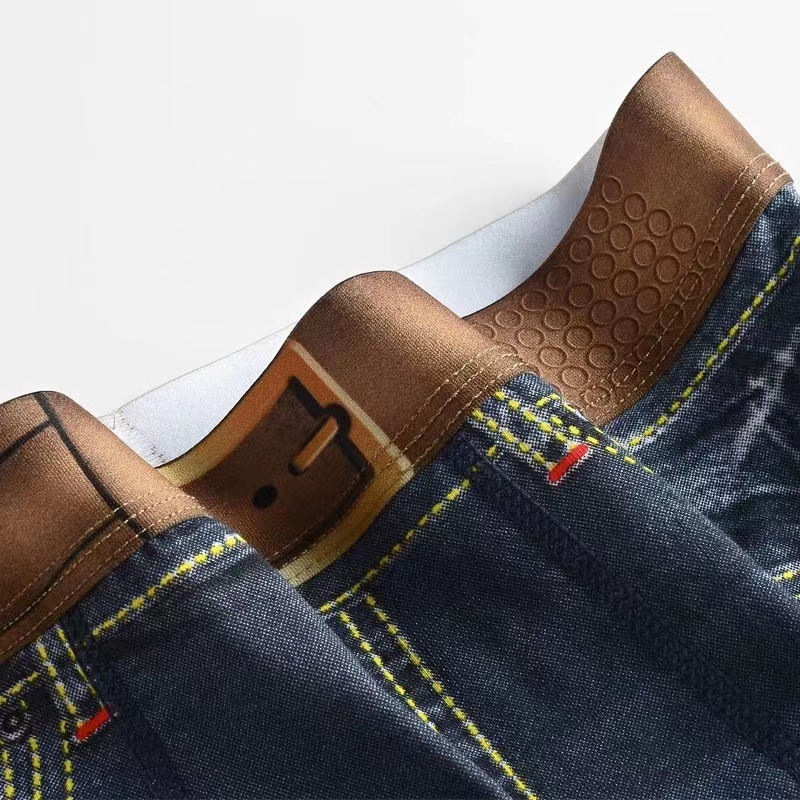 Title 8, Herren Unterhose Baumwolle 3D Imitation Denim B...