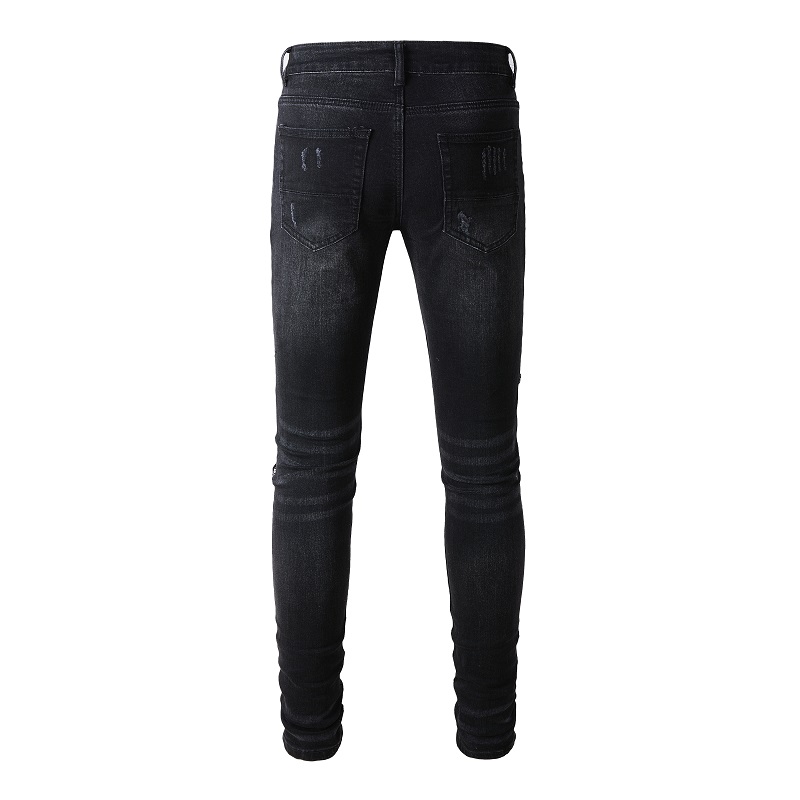 Title 6, Heren jeans met eenvoudige print, patches en st...