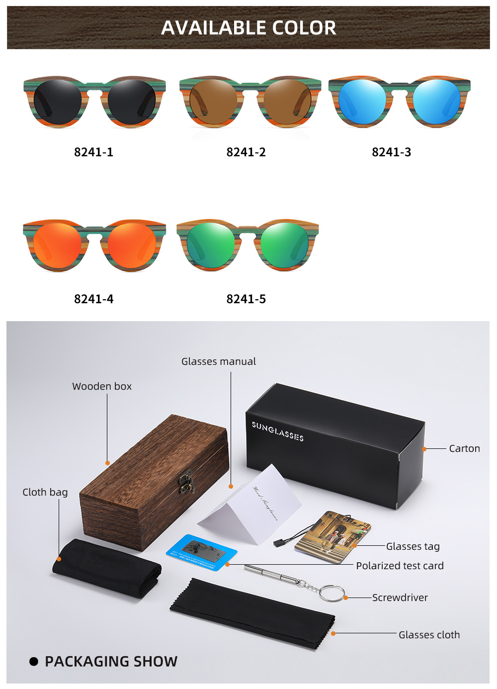 Title 1, Wooden Polarized Bamboo Sunglasses. Experience ...