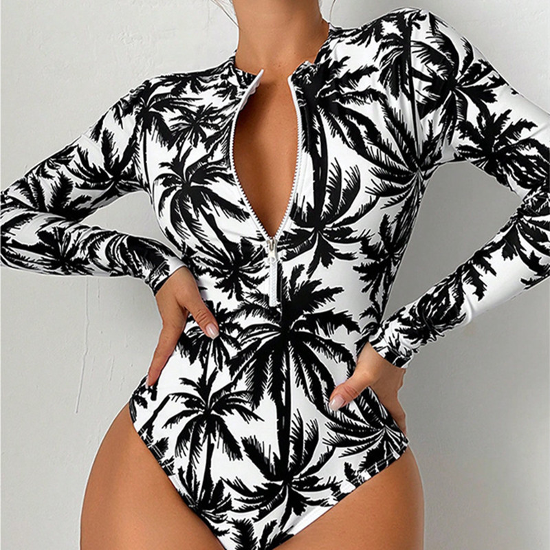 Dry Fast: One-Piece High-Cut Swimsuit