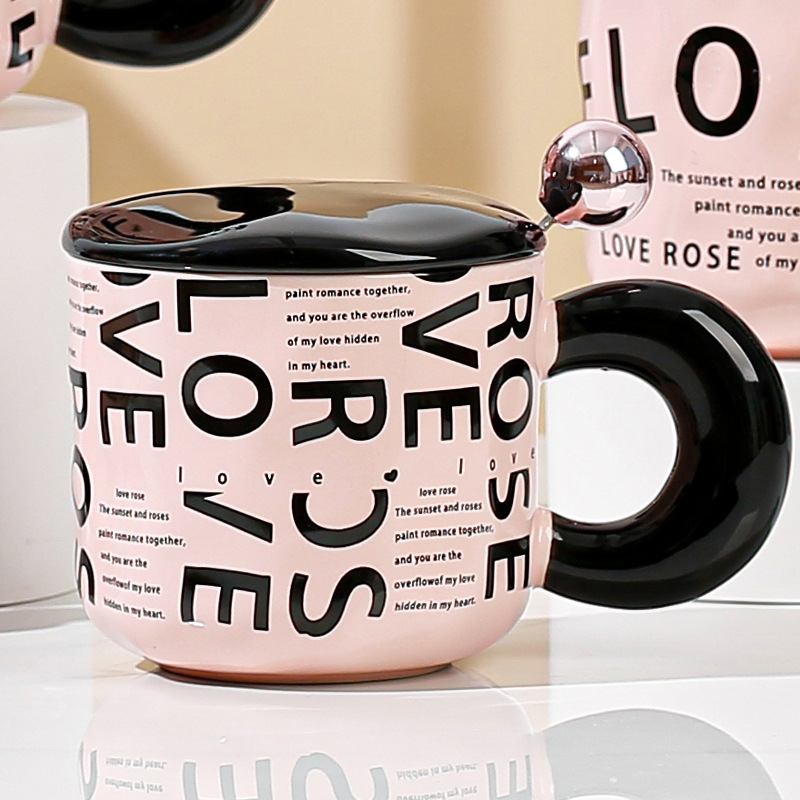 Title 6, Creative Fashion Alphabet Ceramics Cup