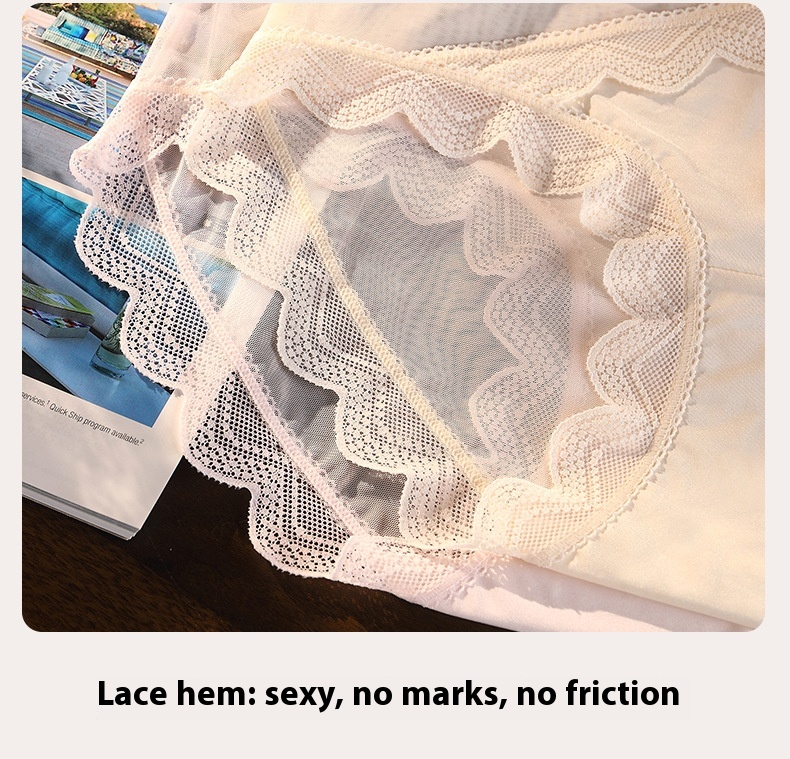 Title 2, Lace 7A Antibacterial Pure Cotton Extended Crot...