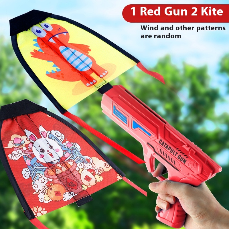 Title 12, Catapulta Kite Gun Niños Pistola Deslizante Niñ...