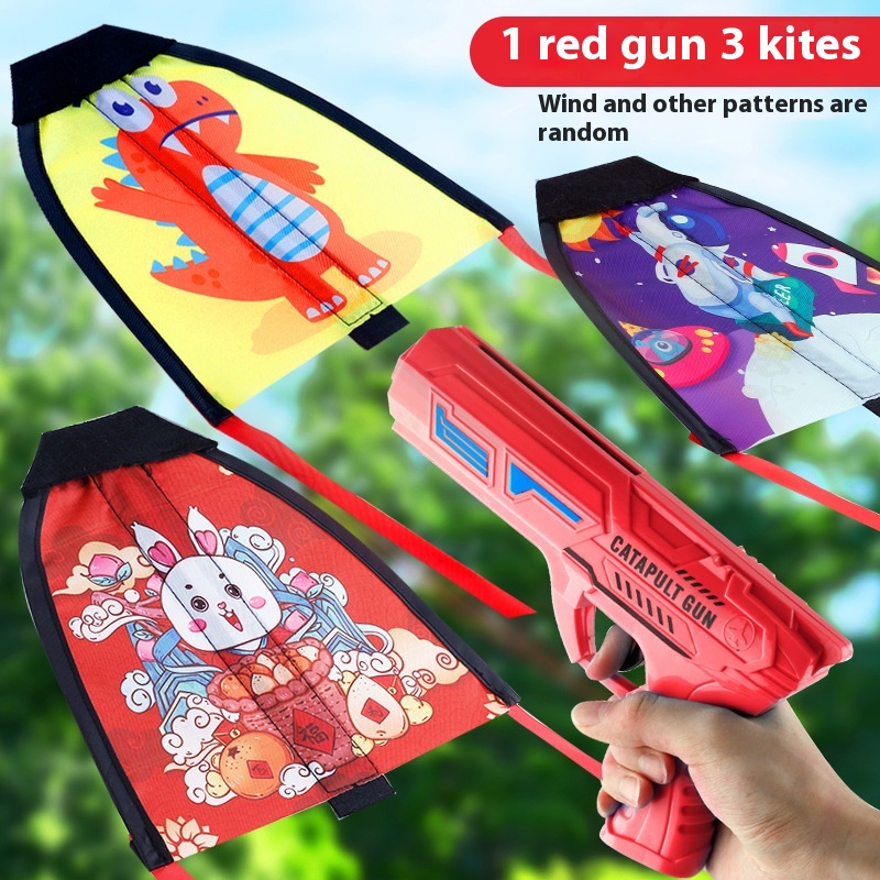 Title 15, Catapulta Kite Gun Niños Pistola Deslizante Niñ...