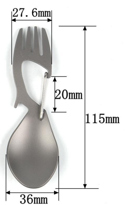 Title 5, Cuillère-fourchette multifonction pour manger f...