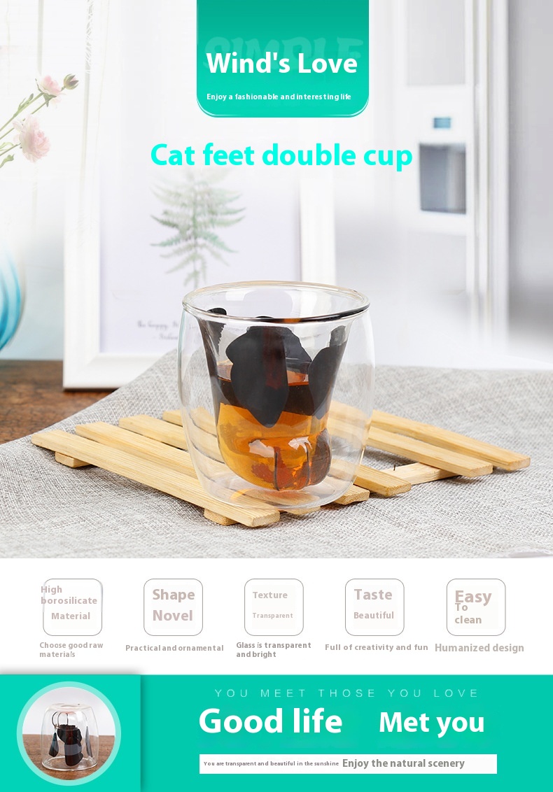 Title 3, High Borosilicate Heat-resistant Double Layer G...