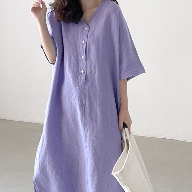 Title 7, Loose Short Sleeve And Long Pattern Cotton And ...