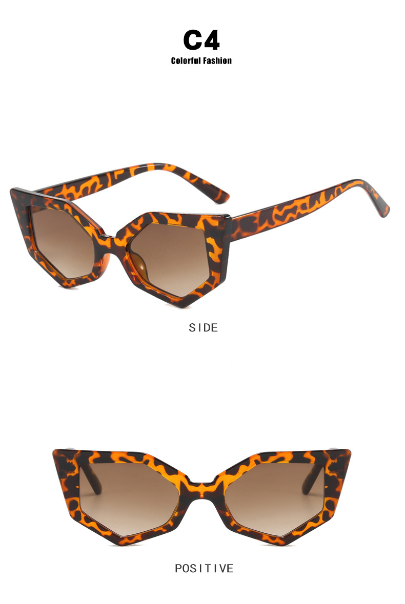 Title 8, Fashion Polygon Hip Hop Irregular Sunglasses