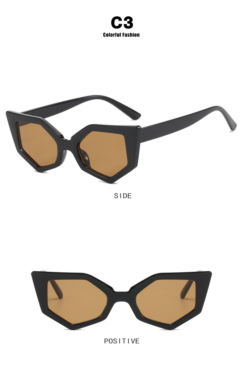 Title 10, Fashion Polygon Hip Hop Irregular Sunglasses