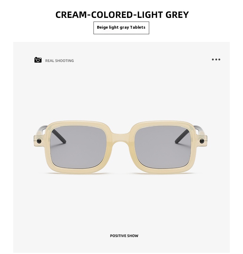 Title 4, Retro Artistic Square Sunglasses Women