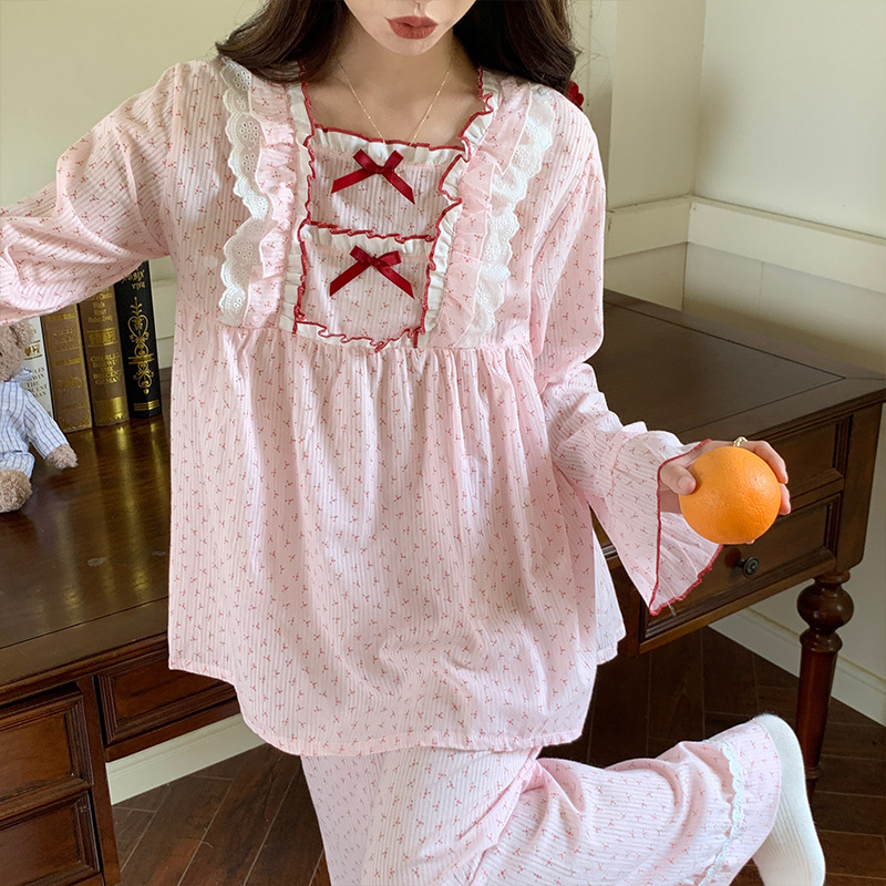 Cute Cottagecore Nightwear Set Pajama