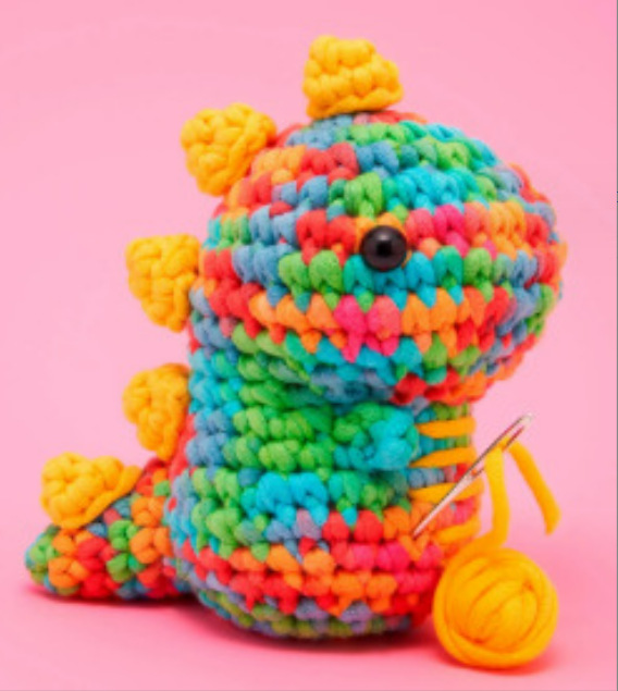 Dinosaur Crochet Kit | Cute Animal Beginners Crochet