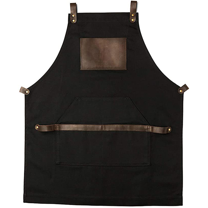 Title 2, Modern Simple PU Leather Pocket Jean Apron