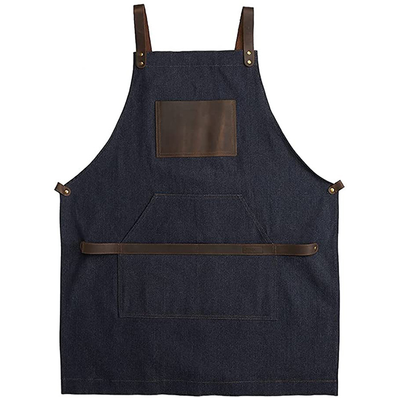 Title 3, Modern Simple PU Leather Pocket Jean Apron