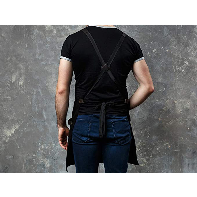 Title 6, Modern Simple PU Leather Pocket Jean Apron