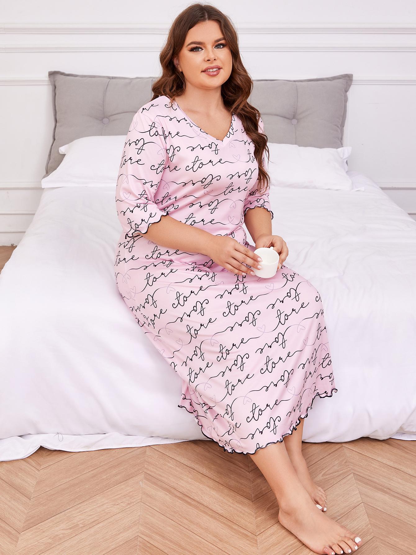 Title 7, Casual Loose Large Long Style Pajamas