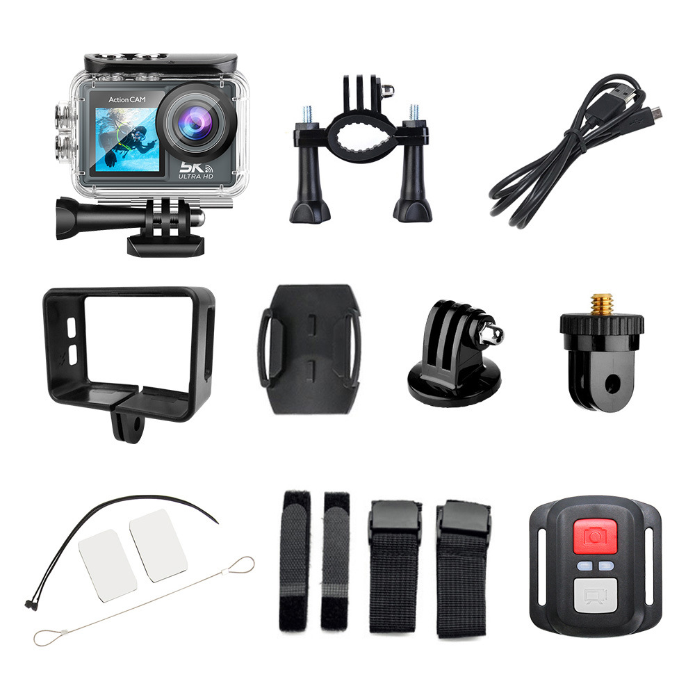 Title 8, 5K Waterproof Sports Camera WIFI Remote Control...