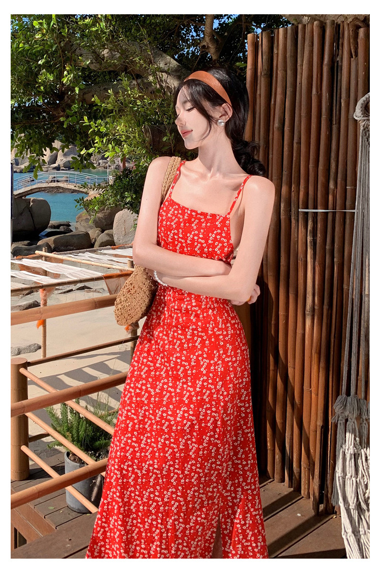 Title 3, Vacation Style Backless Street Shot Retro Waist...