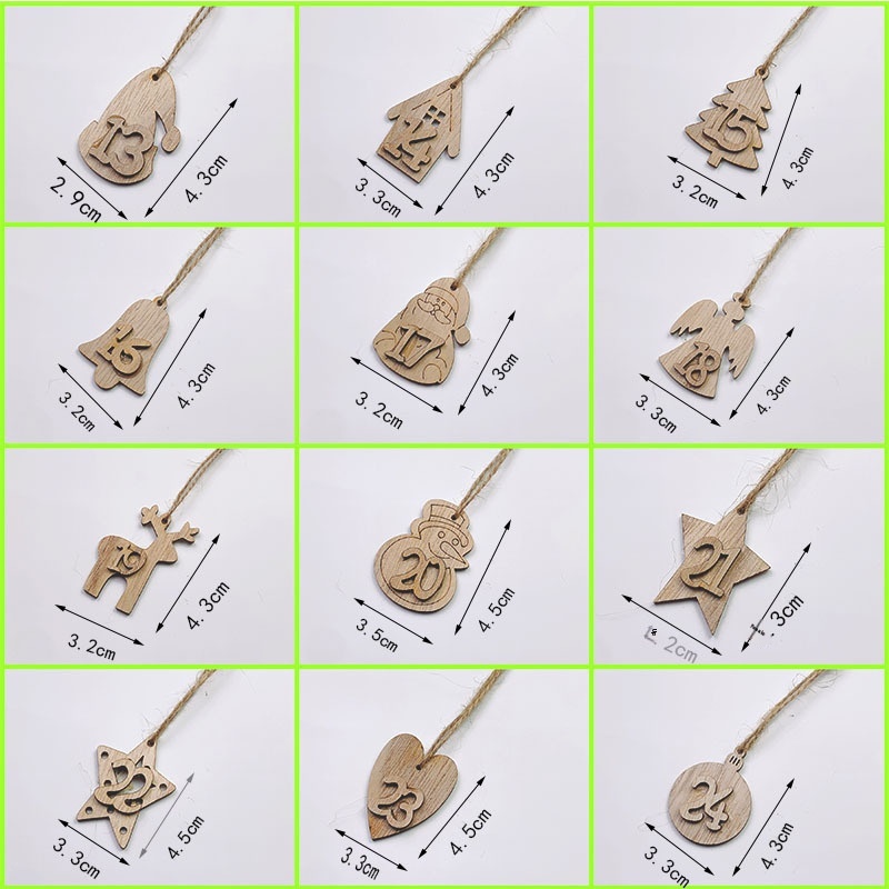 Pièces en bois pour activité de comptage