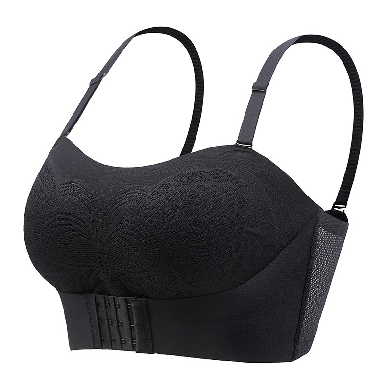 Title 5, Front Closure Bra Strapless Wireless Push Up An...