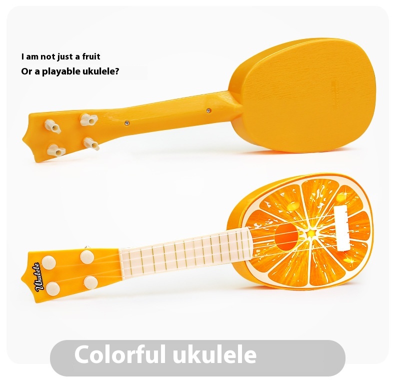 Title 7, Çocuk Eğitici Oyuncaklar Mini Ukulele Meyve Müz...