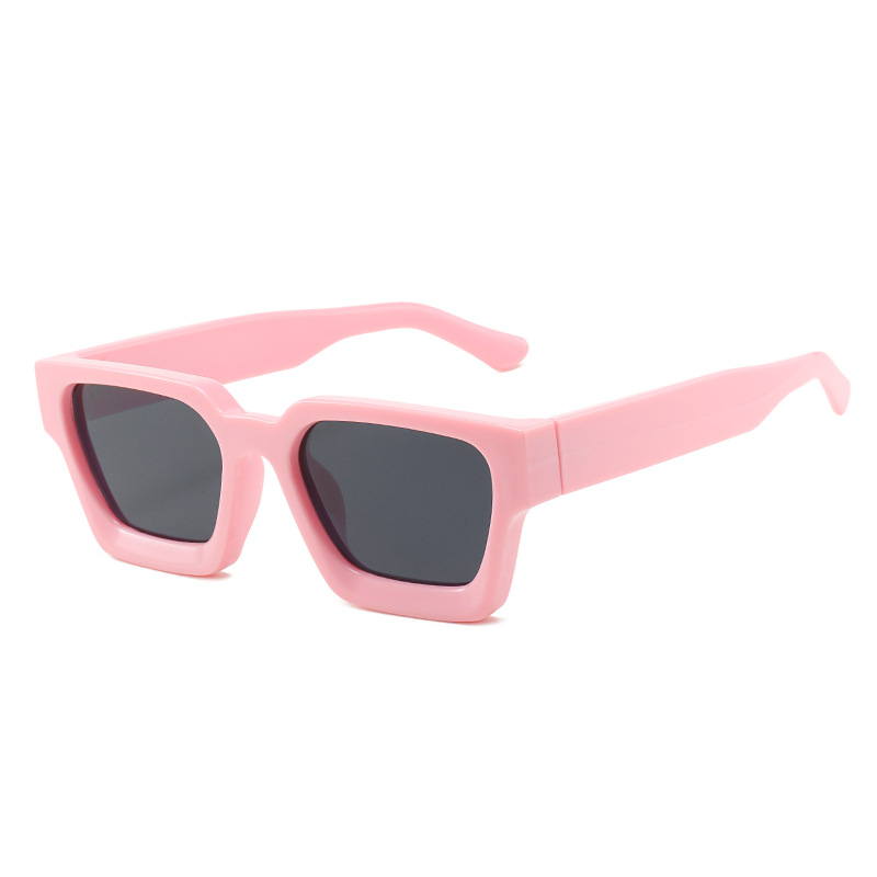 Title 7, Trendy Square Personality Large Frame Sunglasses