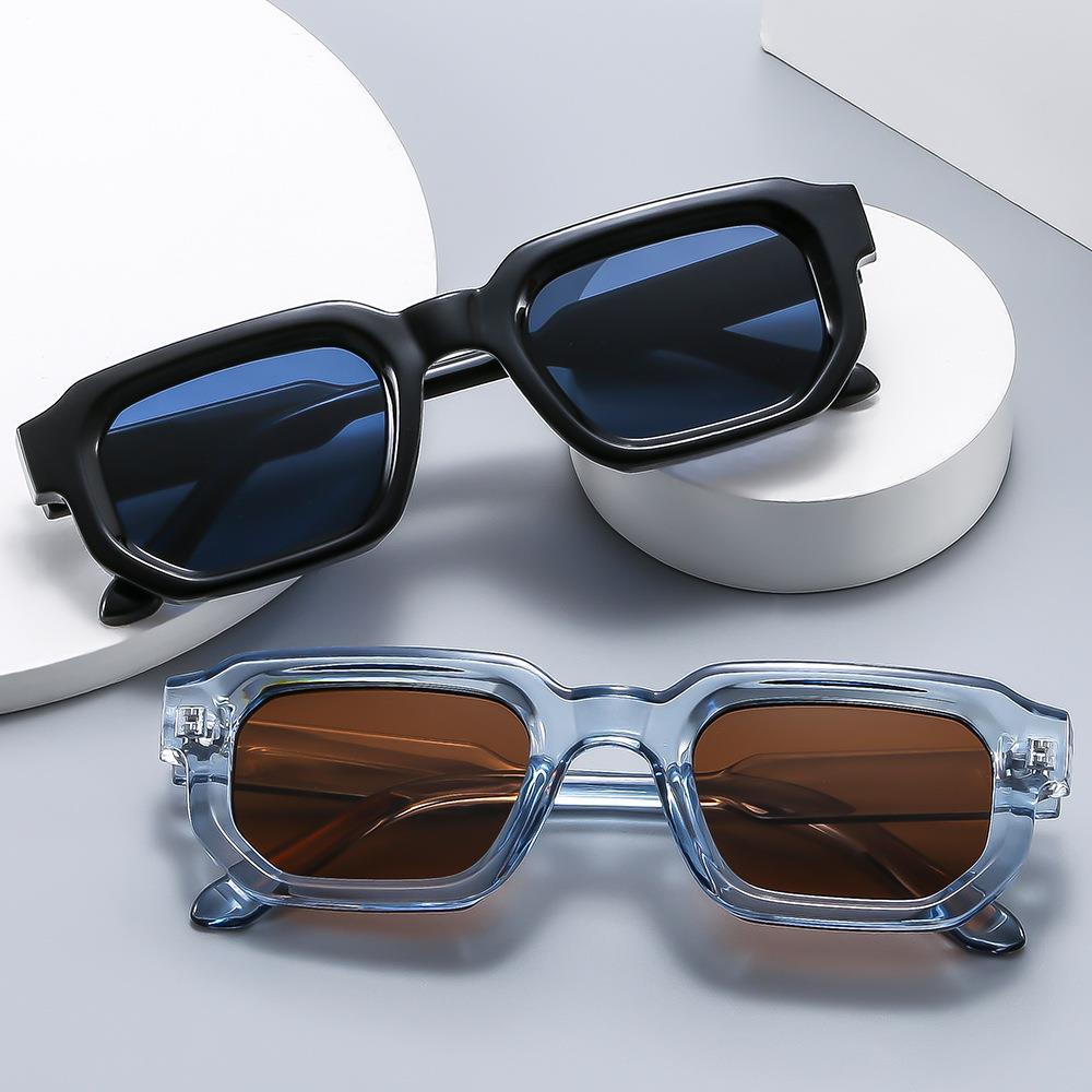 Title 1, Retro Square Thick Small Frame Fashion Sunglass...