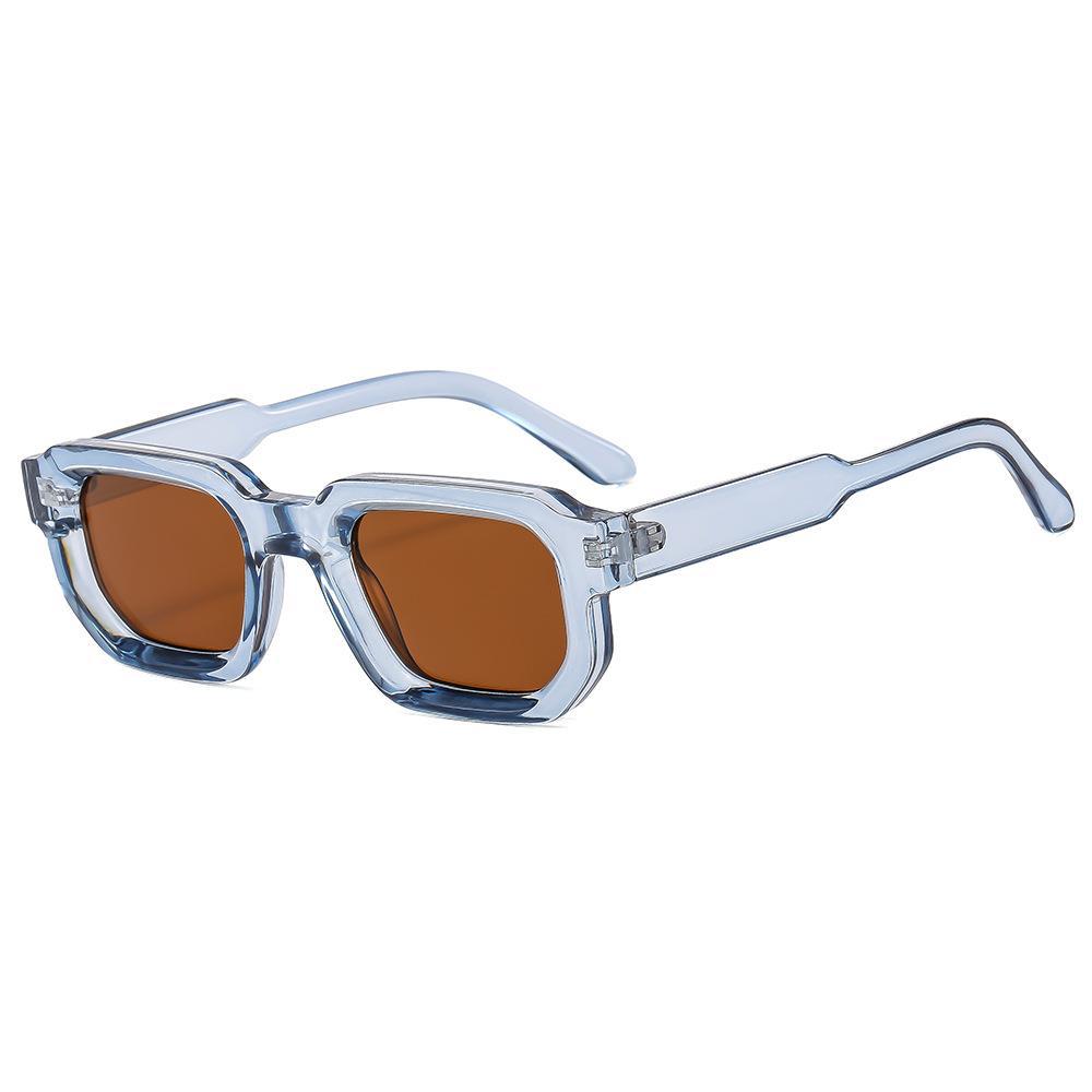 Title 2, Retro Square Thick Small Frame Fashion Sunglass...