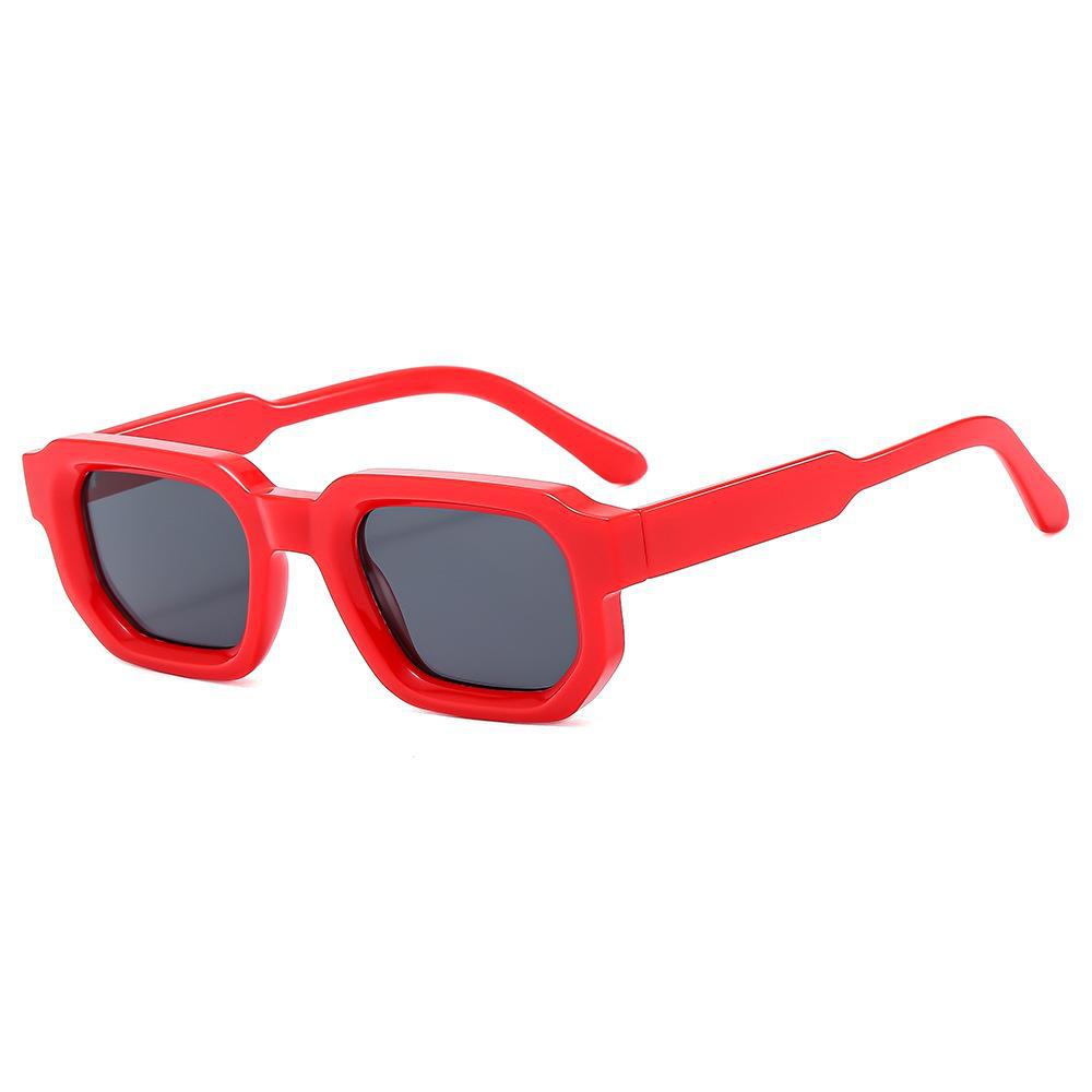 Title 3, Retro Square Thick Small Frame Fashion Sunglass...