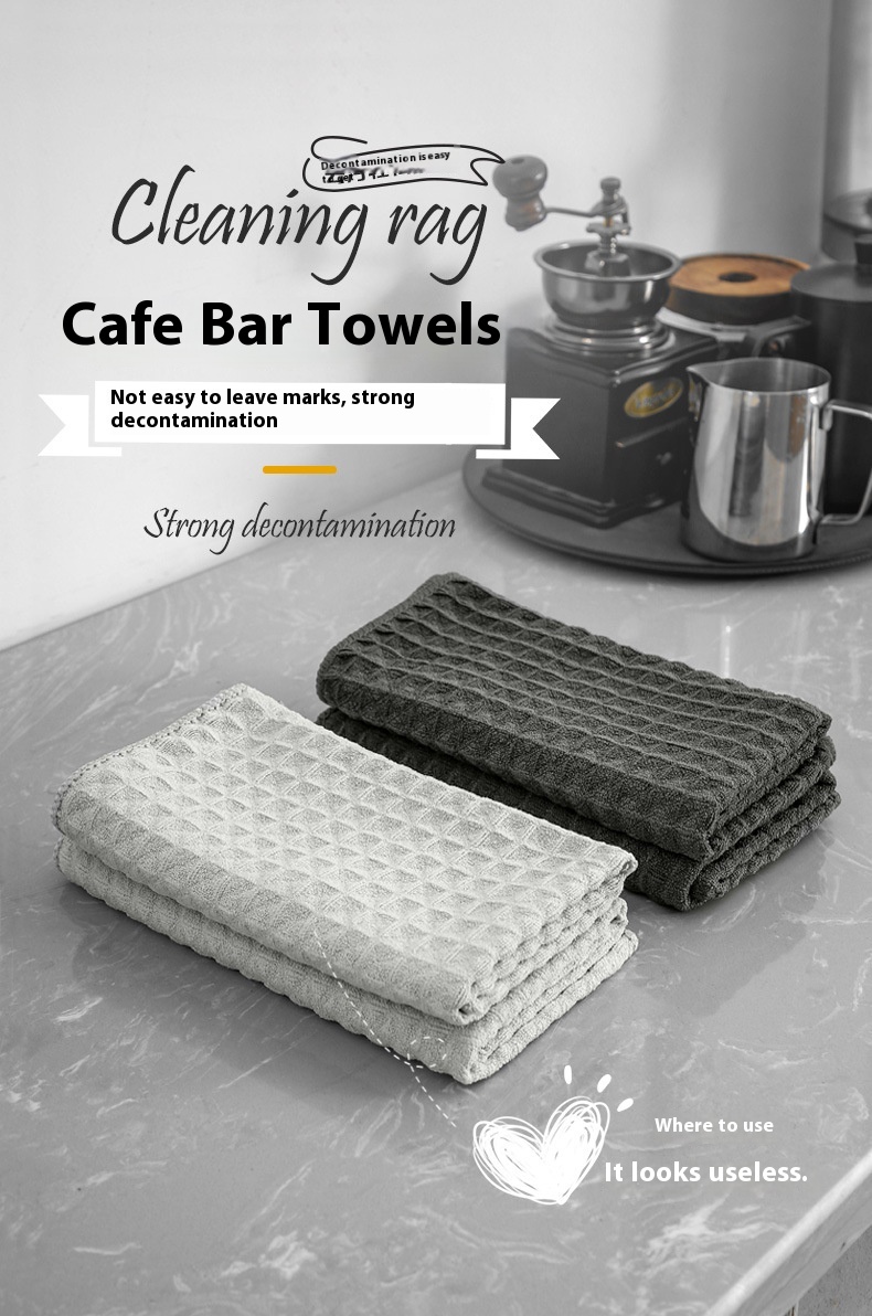 Title 7, Waffle Bar Coffee Machine Rag Absorbent Deconta...