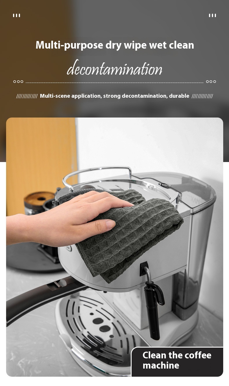 Title 10, Waffle Bar Coffee Machine Rag Absorbent Deconta...