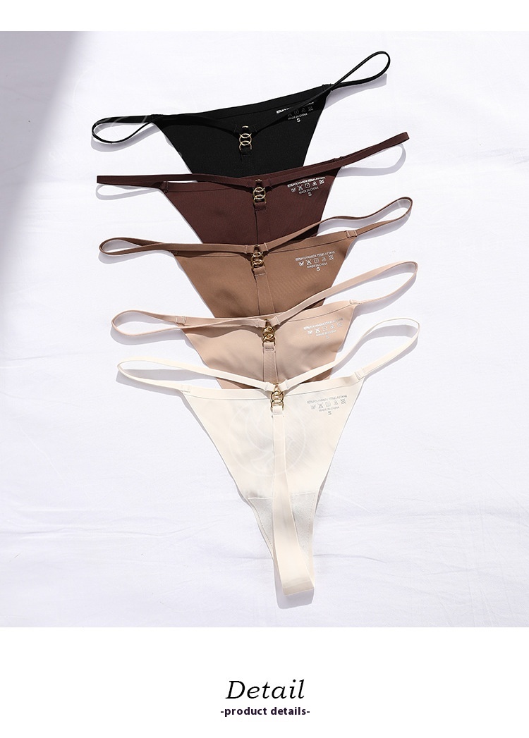 Title 5, Seamless Thin Belt Buckle T-shaped Panties T-st...