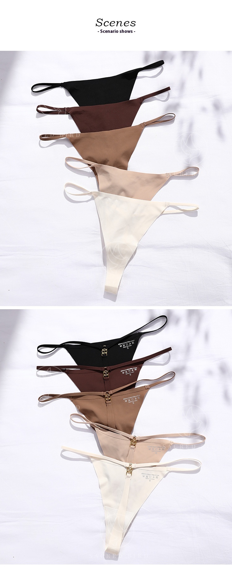 Title 7, Seamless Thin Belt Buckle T-shaped Panties T-st...