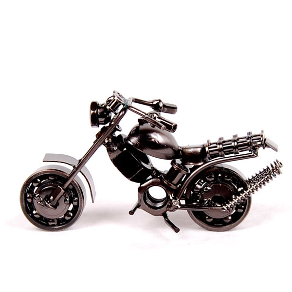 Title 8, Metal Iron Art Motorcycle Model Ornaments Handm...