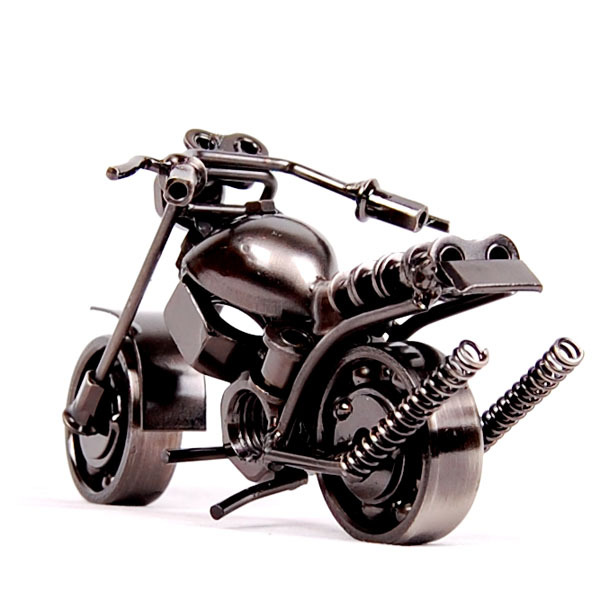 Title 12, Metal Iron Art Motorcycle Model Ornaments Handm...