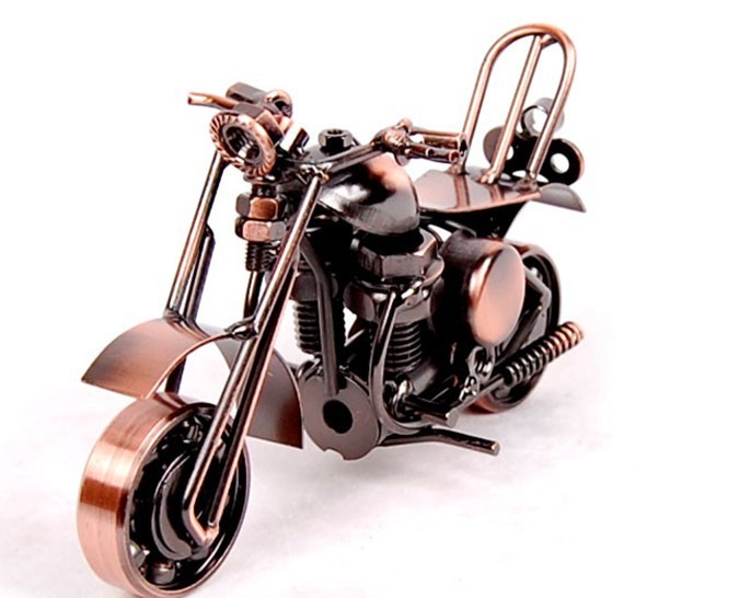 Title 13, Metal Iron Art Motorcycle Model Ornaments Handm...