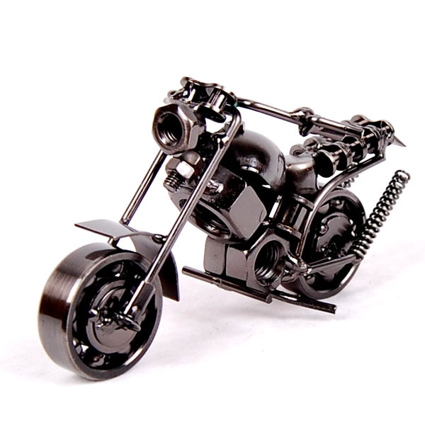 Title 21, Metal Iron Art Motorcycle Model Ornaments Handm...