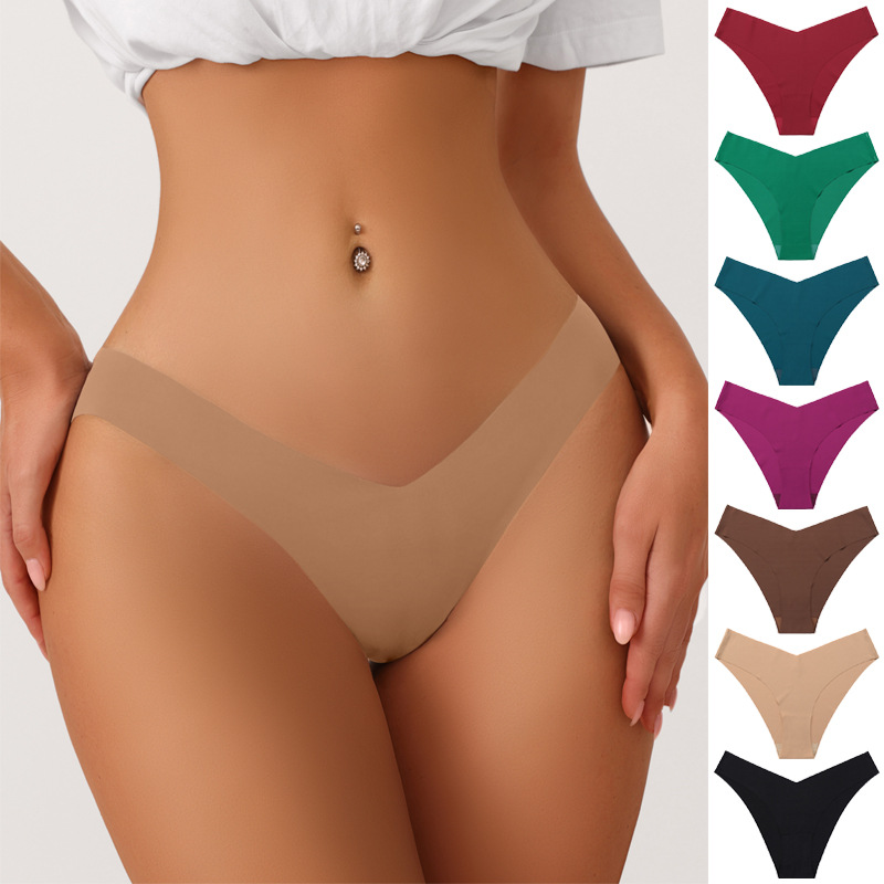 Title 2, Seamless Ice Silk Cotton Crotch Breathable Unde...