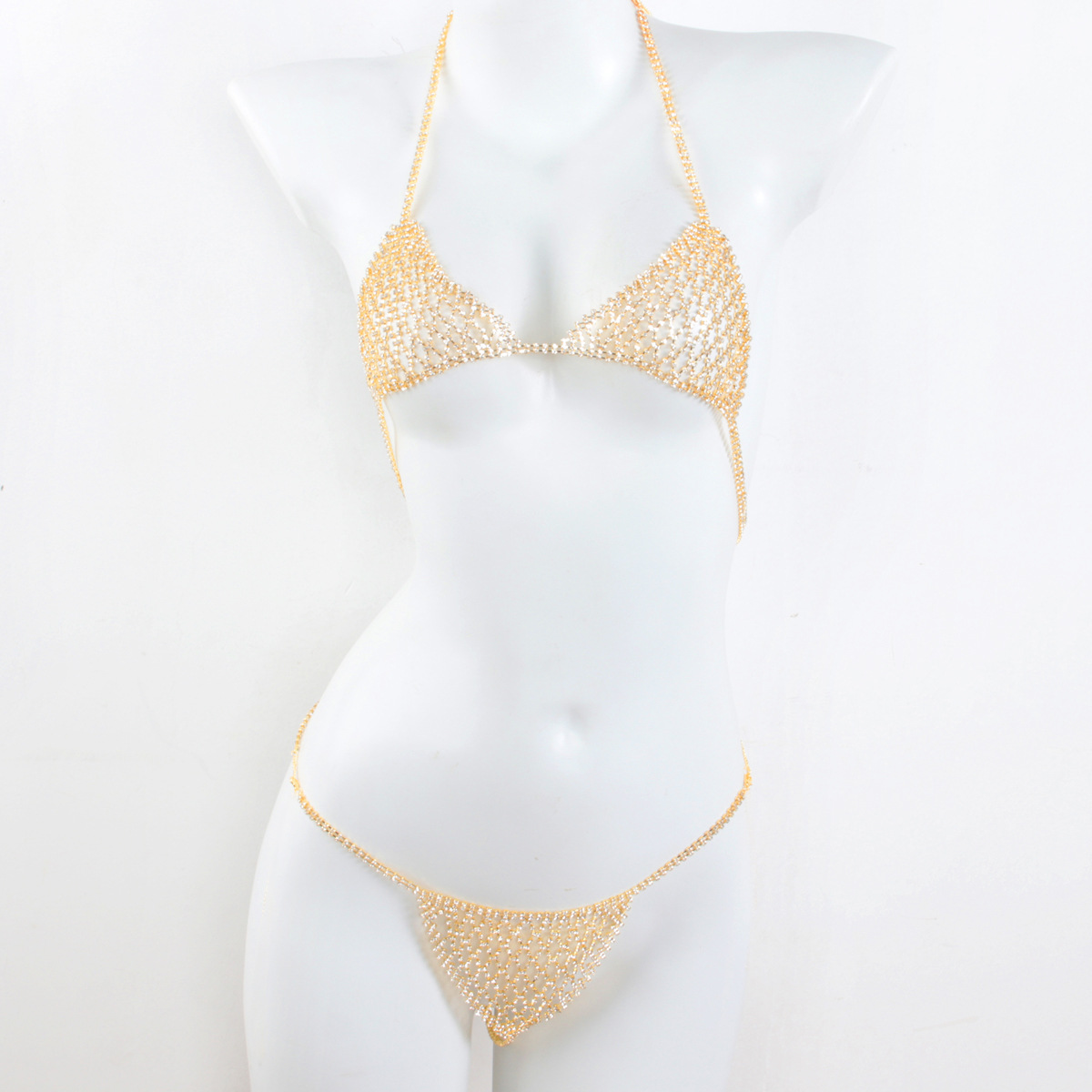 Title 4, Rhinestone Underwear Body Chains Suit