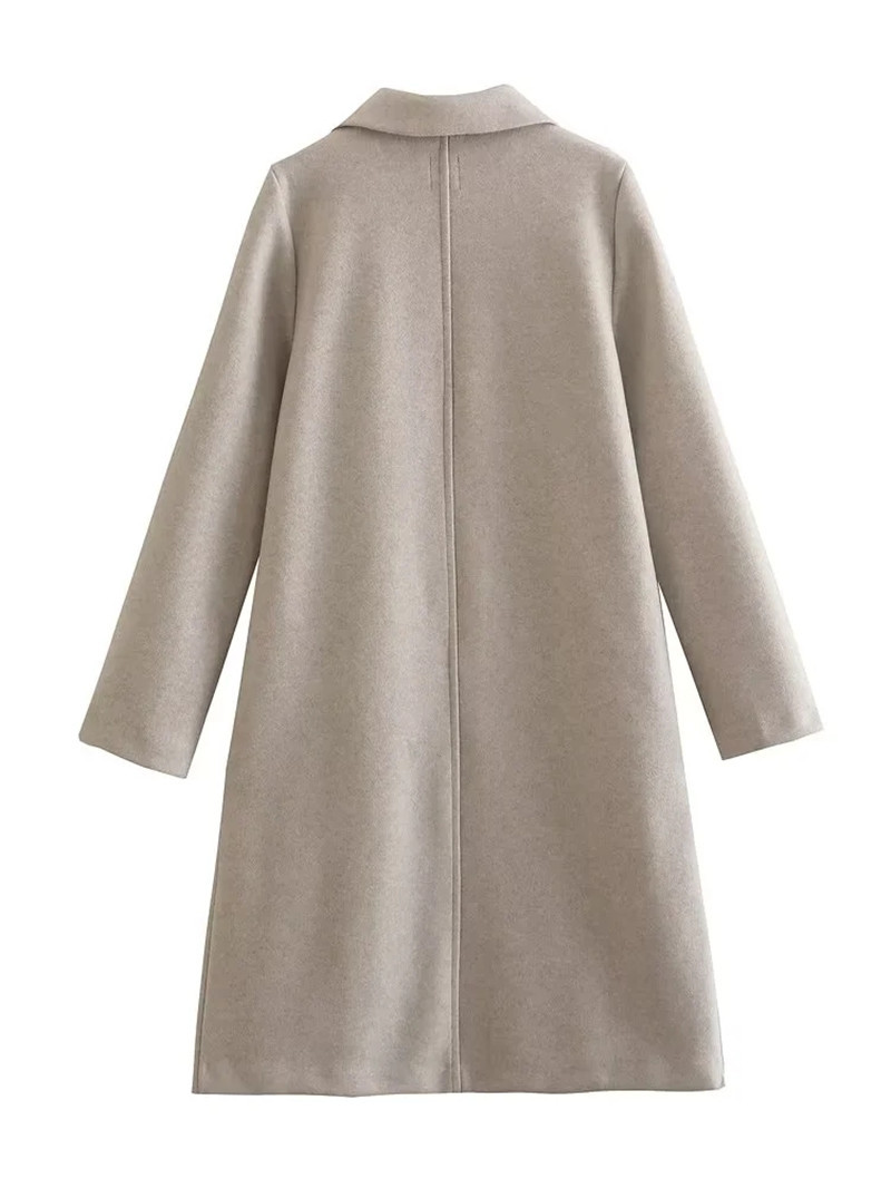 Title 4, Cappotto casual da donna in lana con revers, se...