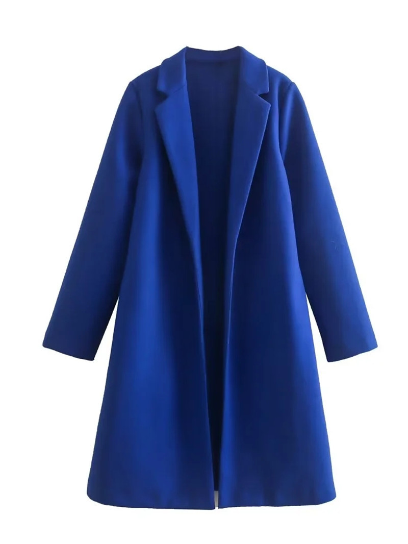 Title 17, Cappotto casual da donna in lana con revers, se...