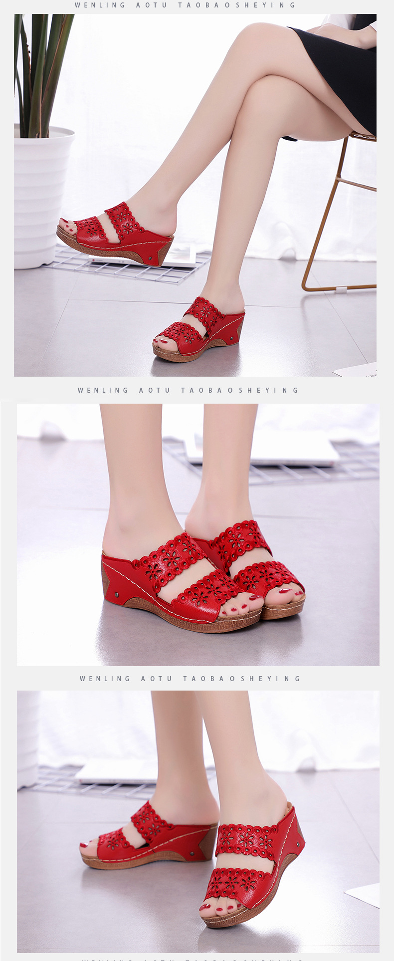 Title 9, Damen Keilsandalen Sommer Sponge Cake, bequeme ...